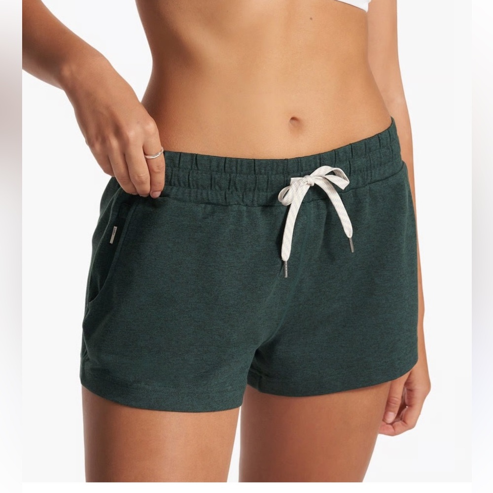 Vuori Women's Dark Green Athletic Shorts